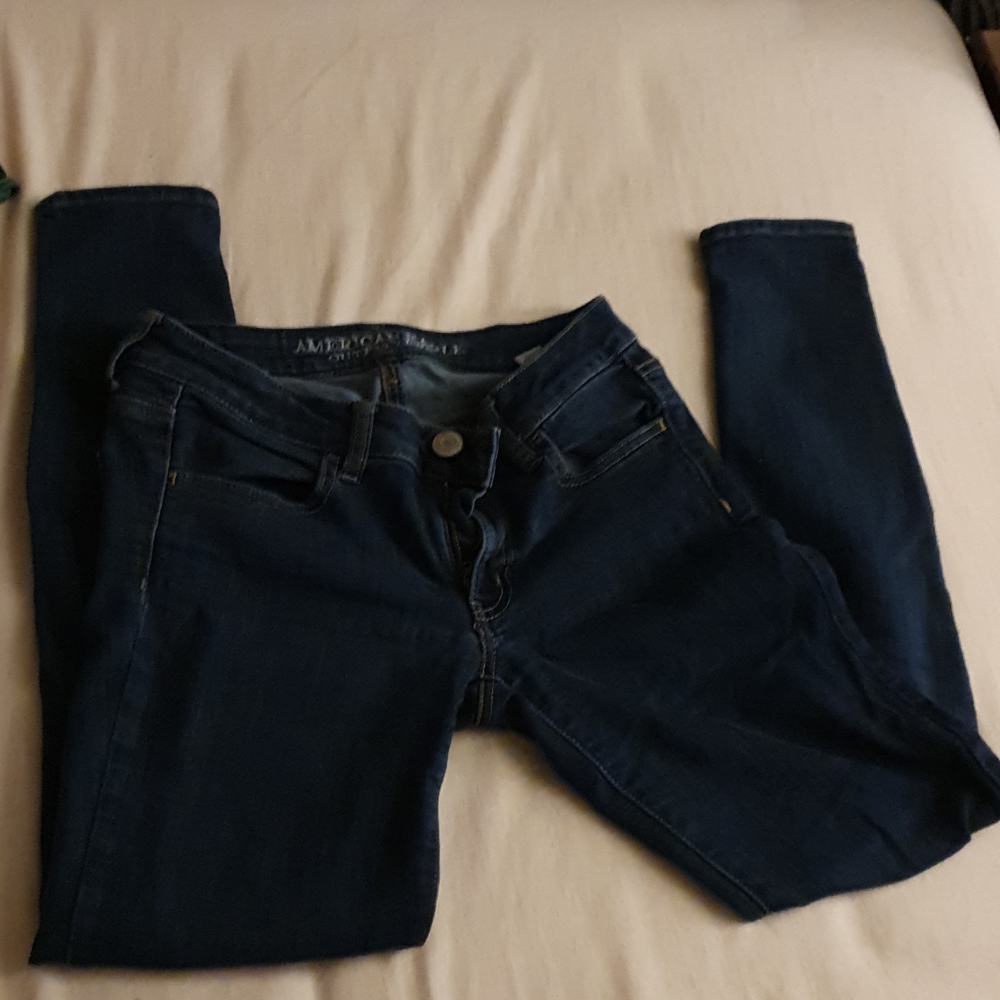 Navy Blue Skinny Jeans